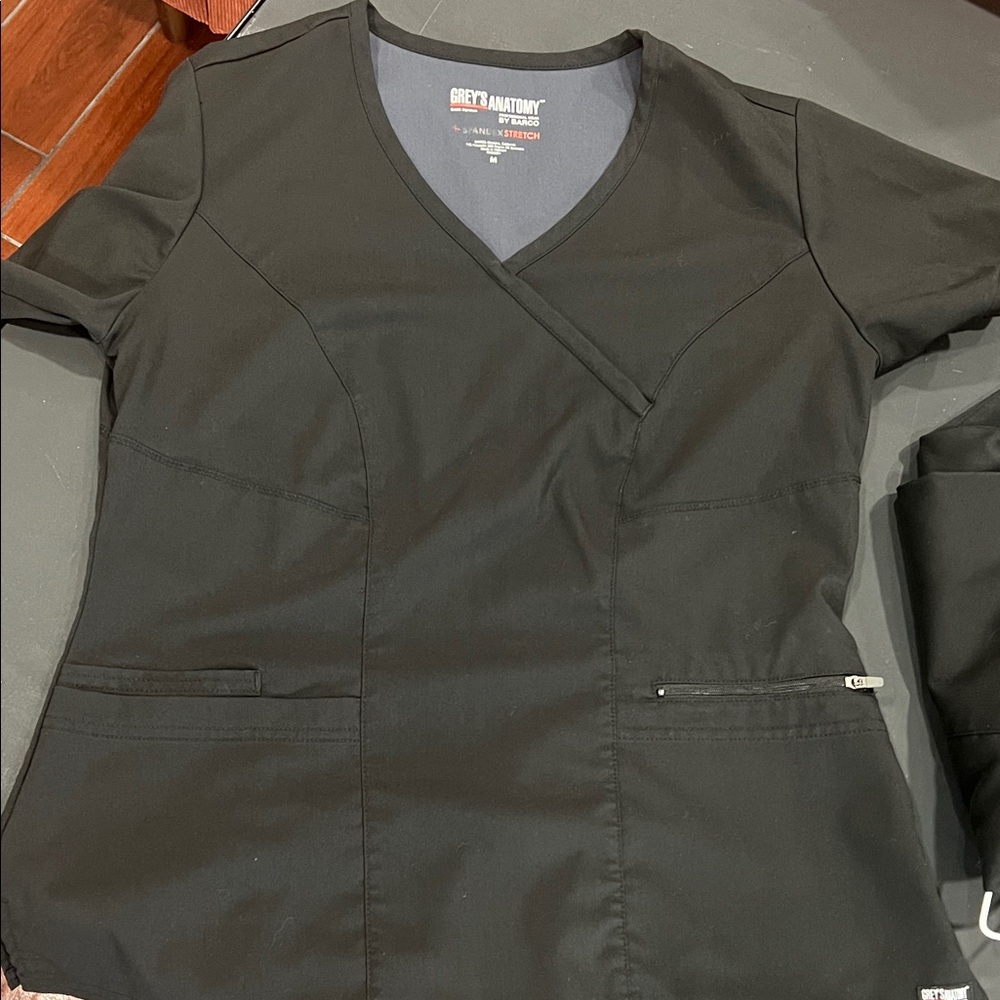 Grey's Anatomy Black Scrub Set